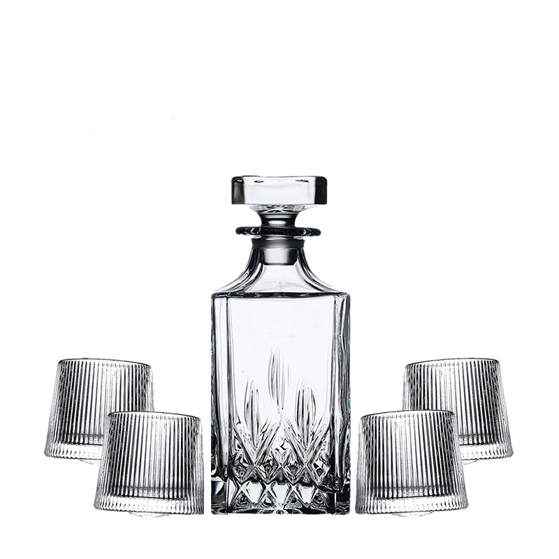 Crystal Tumbler Wine Glass Set Whisky Glass with Decanter Wine Dispenser Crystal Tumbler Wine Glass Set Whisky Glass with Decanter Wine Dispenser