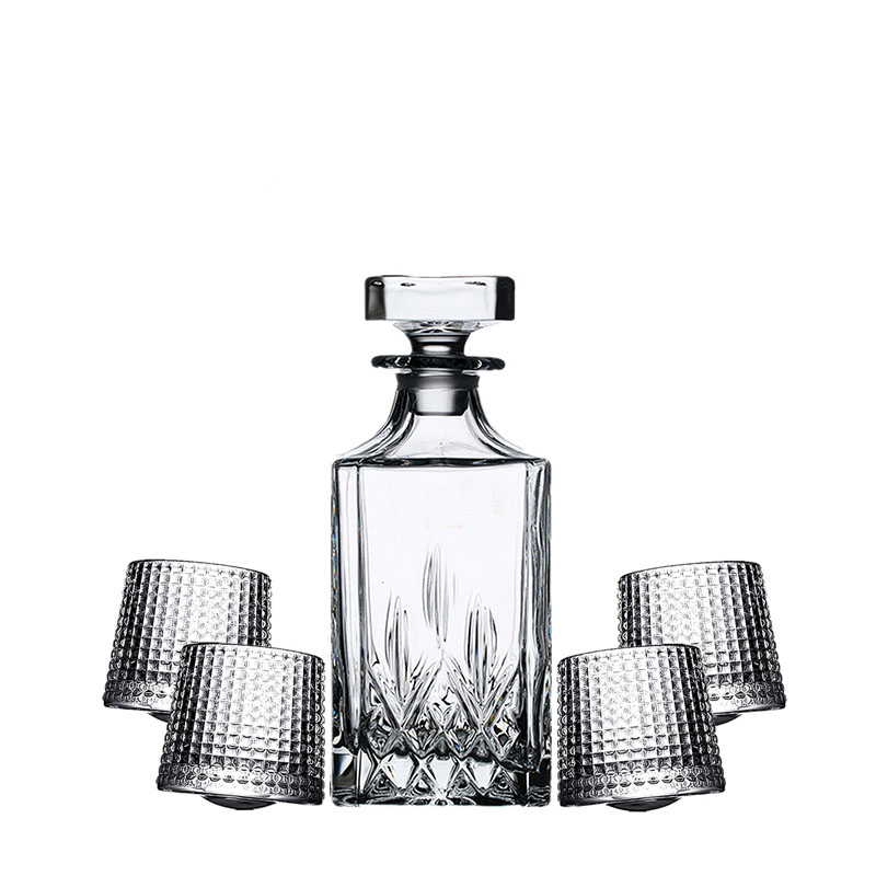 Crystal Tumbler Wine Glass Set Whisky Glass with Decanter Wine Dispenser Crystal Tumbler Wine Glass Set Whisky Glass with Decanter Wine Dispenser