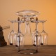 Wine Decanter with Six Wine Glass and Electroplated Iron Rack Combination Set of 8