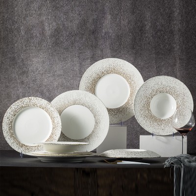 Mocaa Stone Series Phnom Penh Tableware Ceramic Dinnerware Flat Plate Mocaa Stone Series Phnom Penh Tableware Ceramic Dinnerware Flat Plate