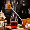 Bordeaux and Burgundy Goblet Set Crystal Wine Glass Silver Diamond Decanter