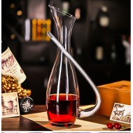 High-end 24K Gold Foil Red Wine Glass Set, Household Crystal Goblet, Large Decanter, Cup Holder, Leather Suitcase Set