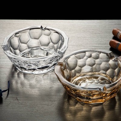Honeycomb Crystal Glass Ashtray Household Brown Ashtray Cigar Ashtray Honeycomb Crystal Glass Ashtray Household Brown Ashtray Cigar Ashtray