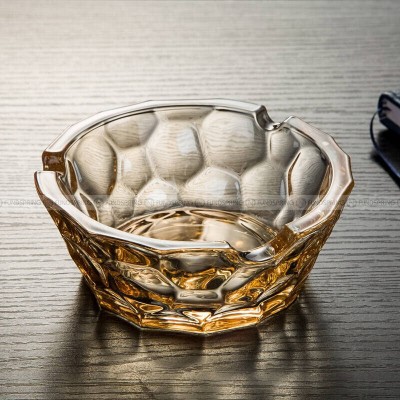 Honeycomb Crystal Glass Ashtray Household Brown Ashtray Cigar Ashtray Honeycomb Crystal Glass Ashtray Household Brown Ashtray Cigar Ashtray