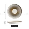 Designer Dinnerware Weiss Series Ceramic White/Golden Bowls Plates Designer Dinnerware Weiss Series Ceramic White/Golden Bowls Plates