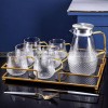 Thermal Elegance: Heat-Resistant Glass Mugs Set with Pitcher and Cups