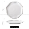 Simple White Dinnerware Ceramic Dinner Plates Round Flat Steak Plates 10.5" Simple White Dinnerware Ceramic Dinner Plates Round Flat Steak Plates 10.5"