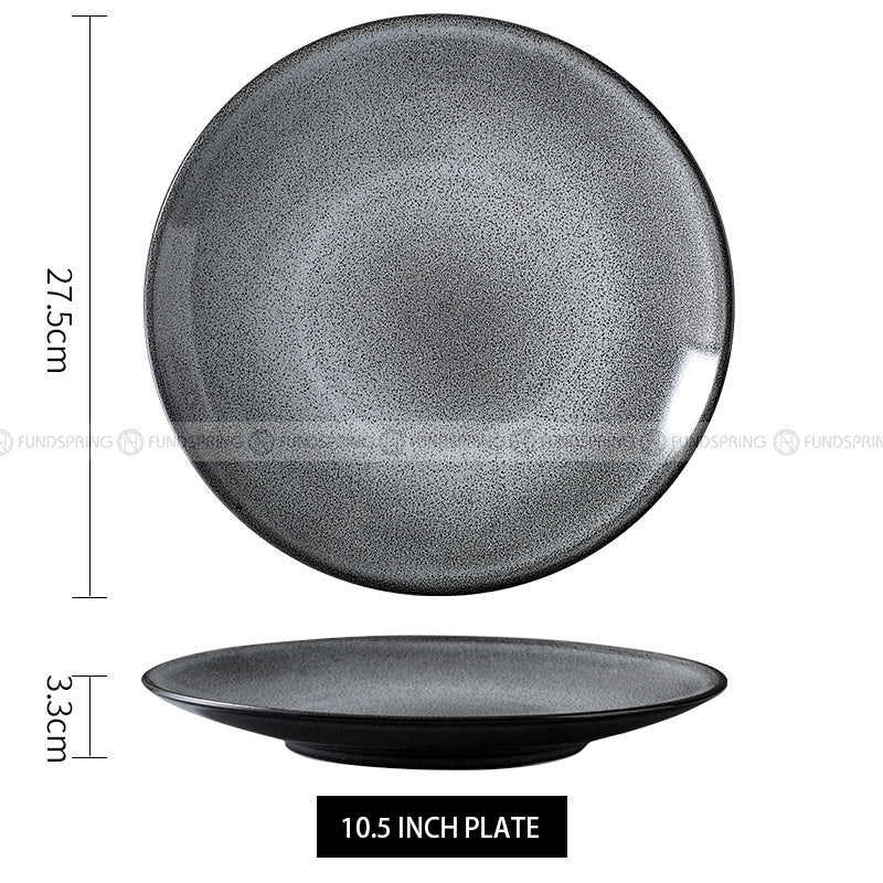Ceramic Shallow Plate Dinner Plate Round Flat Plate Serving Plates Ceramic Shallow Plate Dinner Plate Round Flat Plate Serving Plates
