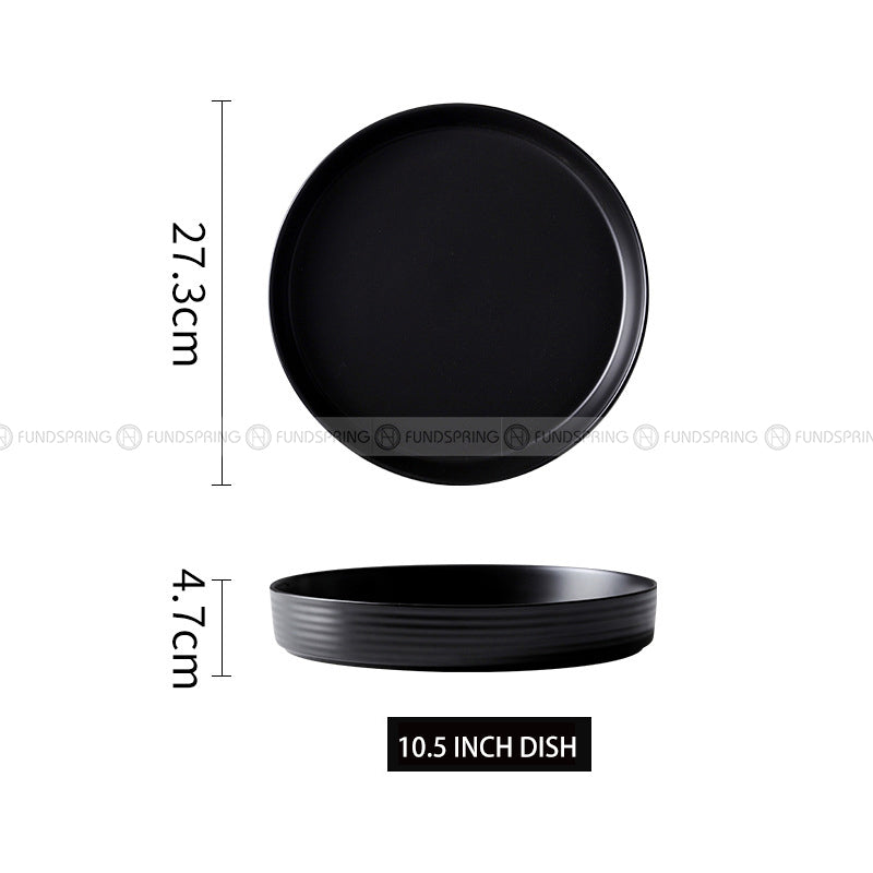 Minimalism Ceramic Tableware Dinnerware Dish Deep Plate Flat Plate Minimalism Ceramic Tableware Dinnerware Dish Deep Plate Flat Plate