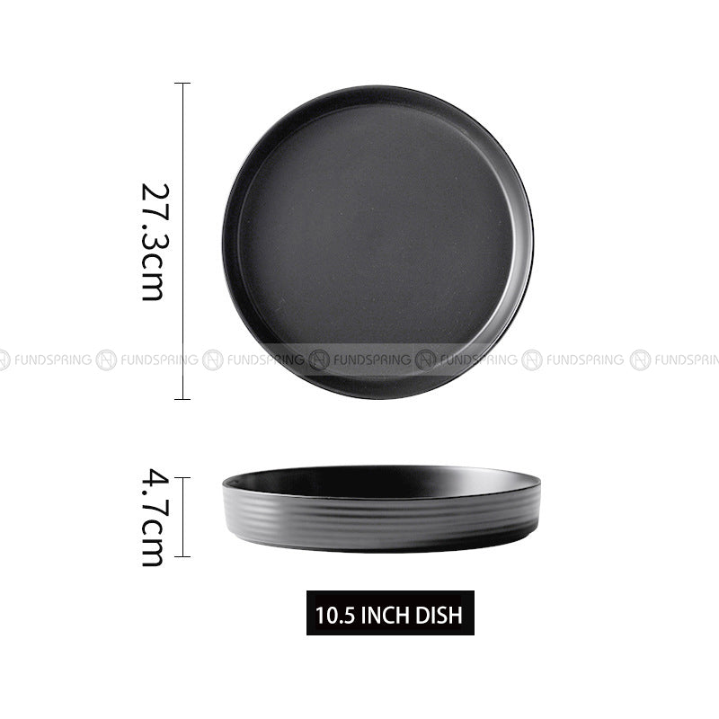 Minimalism Ceramic Tableware Dinnerware Dish Deep Plate Flat Plate Minimalism Ceramic Tableware Dinnerware Dish Deep Plate Flat Plate