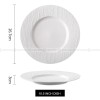 Simple White Dinnerware Ceramic Dinner Plates Round Flat Steak Plates 10.5" Simple White Dinnerware Ceramic Dinner Plates Round Flat Steak Plates 10.5"