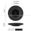 Mocaa Stone Series Black Dinner Plates Ceramic Dinnerware Plates Mocaa Stone Series Black Dinner Plates Ceramic Dinnerware Plates