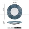 Carll Solar Series Dinnerware Collection Ceramic Blue/White Plate Carll Solar Series Dinnerware Collection Ceramic Blue/White Plate