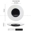 Mocaa Stone Series Black-white Dinnerware Ceramic Plate Shallow Plate Mocaa Stone Series Black-white Dinnerware Ceramic Plate Shallow Plate