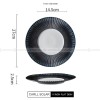 Carll Solar Series Designer Dinnerware Ceramic Navy Stylish Dish Carll Solar Series Designer Dinnerware Ceramic Navy Stylish Dish