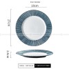 Carll Solar Series Dinnerware Collection Ceramic Blue/White Plate Carll Solar Series Dinnerware Collection Ceramic Blue/White Plate