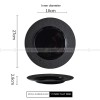 Mocaa Stone Series Black Dinner Plates Ceramic Dinnerware Plates Mocaa Stone Series Black Dinner Plates Ceramic Dinnerware Plates