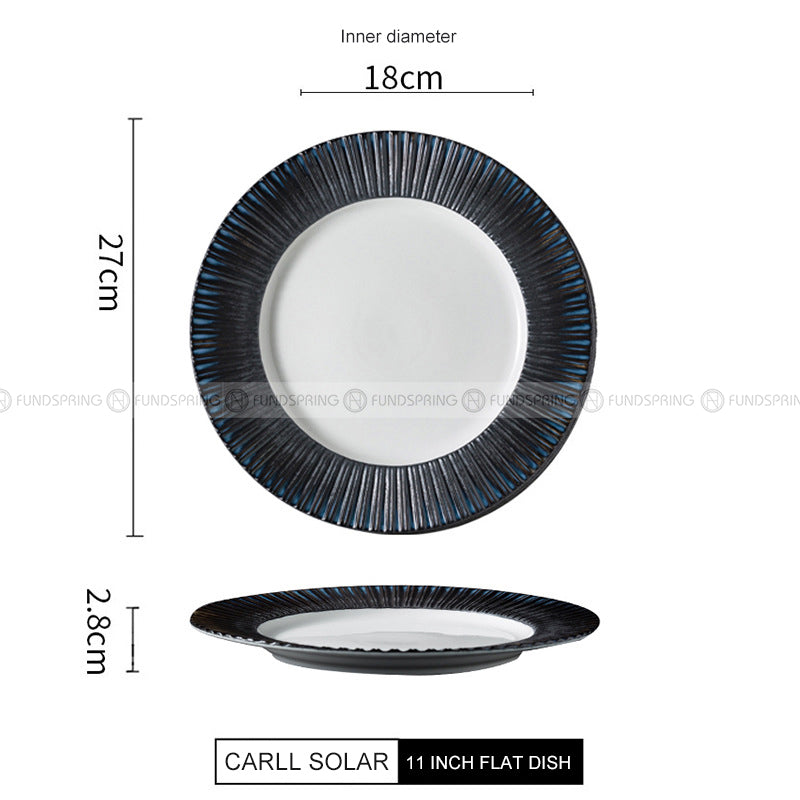 Carll Solar Series Designer Dinnerware Ceramic Navy Stylish Dish Carll Solar Series Designer Dinnerware Ceramic Navy Stylish Dish