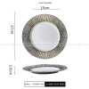 Carll Solar Series Dinnerware Collection Hotel Dishes Golden/White Dinner Plate Carll Solar Series Dinnerware Collection Hotel Dishes Golden/White Dinner Plate