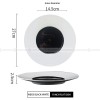 Weiss Dinnerware Collection Designer White/Black Dinner Plate Weiss Dinnerware Collection Designer White/Black Dinner Plate