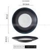 Nordic Dinnerware Weiss Series Ceramic Navy/Black/White Dinner Plate Nordic Dinnerware Weiss Series Ceramic Navy/Black/White Dinner Plate