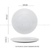 Minimalist Solid Color Plate Ceramic Brushed Round Flat Plates 12" Minimalist Solid Color Plate Ceramic Brushed Round Flat Plates 12"