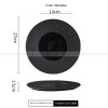 Mocaa Stone Series Black Dinner Plates Ceramic Dinnerware Plates Mocaa Stone Series Black Dinner Plates Ceramic Dinnerware Plates