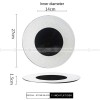 Mocaa Stone Series Black-white Dinnerware Ceramic Plate Shallow Plate Mocaa Stone Series Black-white Dinnerware Ceramic Plate Shallow Plate