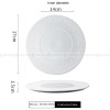Mocaa Stone Series White Tableware Ceramic Dinnerware Shallow Plate