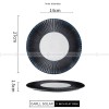 Carll Solar Series Designer Dinnerware Ceramic Navy Stylish Dish Carll Solar Series Designer Dinnerware Ceramic Navy Stylish Dish