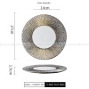 Carll Solar Series Dinnerware Collection Hotel Dishes Golden/White Dinner Plate Carll Solar Series Dinnerware Collection Hotel Dishes Golden/White Dinner Plate