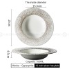 Mocaa Stone Series Phnom Penh Tableware Ceramic Dinnerware Flat Plate