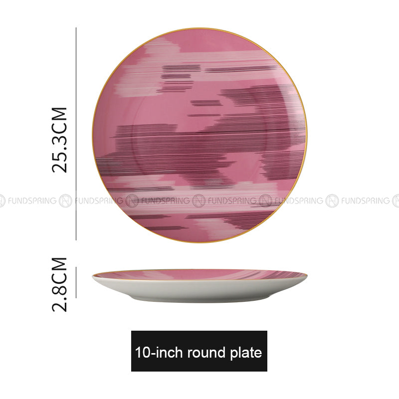 Versatile Ceramic Plate Set - Ideal for Steak and Desserts (8" and 10") Versatile Ceramic Plate Set - Ideal for Steak and Desserts (8" and 10")