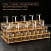 White Spirit Glass and Dispenser Set Crystal Baijiu Glass Set With 3-Layer Rack White Spirit Glass and Dispenser Set Crystal Baijiu Glass Set With 3-Layer Rack