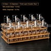 White Spirit Glass and Dispenser Set Crystal Baijiu Glass Set With 3-Layer Rack White Spirit Glass and Dispenser Set Crystal Baijiu Glass Set With 3-Layer Rack