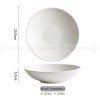 Nordic Ceramic Underglaze Dinnerware Weiss Series White Trumpet Bowl Nordic Ceramic Underglaze Dinnerware Weiss Series White Trumpet Bowl