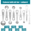 Stainless Steel Baking Scale Measuring Spoon Set Calipers Stir Bar Stainless Steel Baking Scale Measuring Spoon Set Calipers Stir Bar