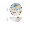 Hand-Drawn Doodle Ceramic Bowls and Plates - Household Dinnerware Hand-Drawn Doodle Ceramic Bowls and Plates - Household Dinnerware