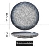 Japanese-Inspired Ceramic Elegance: Round Plate Dinnerware Set of 2 (8" and 10") Japanese-Inspired Ceramic Elegance: Round Plate Dinnerware Set of 2 (8" and 10")