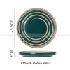 Retro Western Style Ceramic Dinner Plate Set - Creative Dining Table Essentials (8" and 10") Retro Western Style Ceramic Dinner Plate Set - Creative Dining Table Essentials (8" and 10")