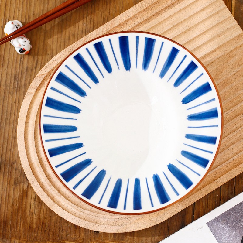 Japanese Elegance: Ceramic Hat-Shaped Rice Bowl - 8 Inches Japanese Elegance: Ceramic Hat-Shaped Rice Bowl - 8 Inches
