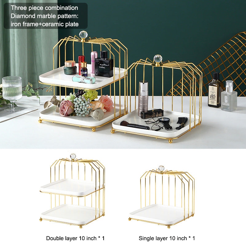 Restaurant Afternoon Tea Snack Candy Display Stand: Ceramic Snack Tray Dessert Storage Rack Restaurant Afternoon Tea Snack Candy Display Stand: Ceramic Snack Tray Dessert Storage Rack
