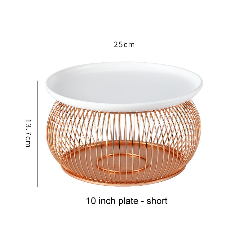 European Minimalist Fruit Plate for Hotel and Restaurant Pastry Storage Cake Display European Minimalist Fruit Plate for Hotel and Restaurant Pastry Storage Cake Display