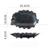 Japanese Ceramic Dinner Plate Leaf-shaped Glazed Kiln Change Plate Japanese Ceramic Dinner Plate Leaf-shaped Glazed Kiln Change Plate