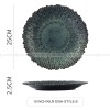 Ceramic Kiln Change Tableware Sunflower Shaped Shallow Flat Plate