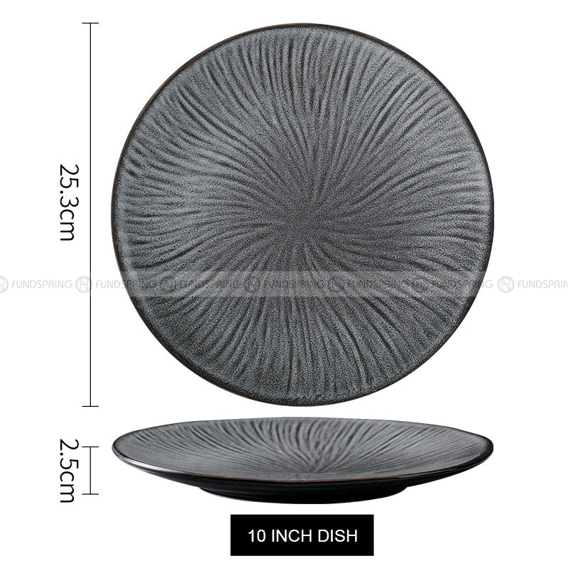 Glacier Tableware Ceramic Dinnerware Vintage Hat Bowls Grey Plates Glacier Tableware Ceramic Dinnerware Vintage Hat Bowls Grey Plates