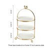 Elegant Ceramic Afternoon Tea Snack Tray: Sophisticated Dessert Table Display Rack