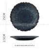 Ceramic Kiln Change Tableware Sunflower Shaped Shallow Flat Plate