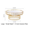 Artistic Ceramic Cake Display Stand for Elegant Dessert Presentations