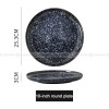 Japanese-Inspired Ceramic Elegance: Round Plate Dinnerware Set of 2 (8" and 10") Japanese-Inspired Ceramic Elegance: Round Plate Dinnerware Set of 2 (8" and 10")